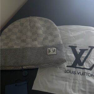 Louis Vuitton Gray Knit Beanie